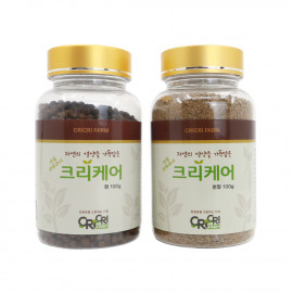 [CrCriFarm] High Protein Edible Crickets for Humans - Pill and Powder Set; 100g each serving - Rich in Amino Acid Vitamin Protein supplement, nutritional supplement, High Protein, Low Carb, Low Calorie, Eco-friendly natural seasoning _ Made in KOREA