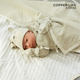 [Copper Life] Copper Fiber Newborn Baby Hand Wrap, Baby Gloves _ Electromagnetic Wave Blocking, Anti-static, Deodorizing, Antimicrobial _ Made in KOREA