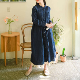 [Natural Garden] MADE N Pintuck Strap Linen Dress_High quality material, pintuck line, linen material_ Made in KOREA