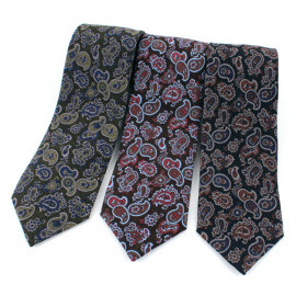 [MAESIO] MST1314 100% Wool Paisley Necktie 8cm 3Color _ Men's Ties Formal Business, Ties for Men, Prom Wedding Party, All Made in Korea