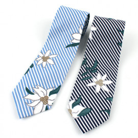 [MAESIO] KCT0107 Fashion Flower Stripe NeckTie 8cm 2Color _ Men's Tie, Business Office Look, Wedding Party,Made in Korea,
