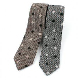  [MAESIO] KCT0159 Fashion Dot Semi Slim NeckTie 7cm 2Color _ Men's Tie, Business Office Look, Wedding Party,Made in Korea,