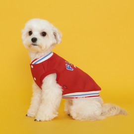 [FLOT] Stadium Vest, Red, Dog Clothes _ Dog Shirts, Pet T-Shirts _ Made in KOREA