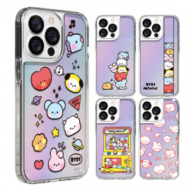 [S2B] BT21 minini HOLOGRAM Case for iPhone _ Full Body Protective Cover for iPhone 7/8/SE/7 Plus/8 Plus/X/S/XR/XS MAX/11/11 Pro/11 Promax/12 Mini/12 (Pro)/12 Promax/13 Mini/13/13 Pro/13 Pro Max, Made in Korea