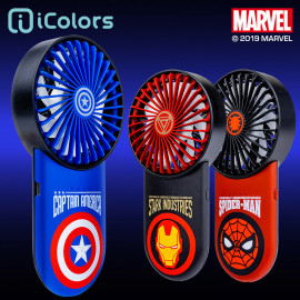 [S2B] MARVEL Mini Fan_ USB Rechargeable Battery Operated, Handheld Fan, Mini Portable Hand Fan, 3 Speeds Cooling Electric Fan for Indoor Outdoor