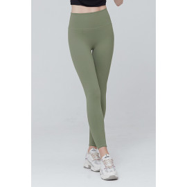 [AIRLAWLESS] CLWP9112 Daily Free Leggings Green Khaki, Yoga Pants, Workout Pants For Women _ Made in KOREA