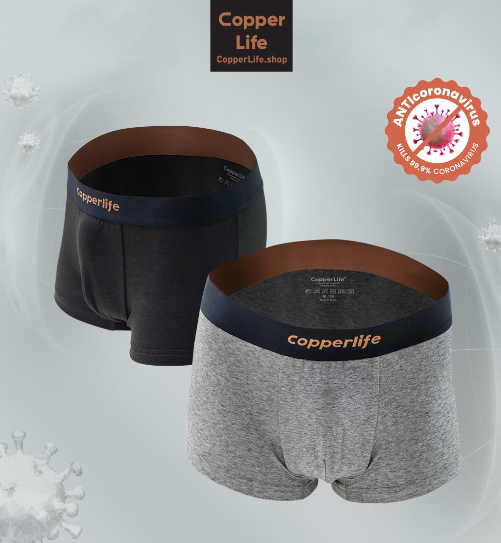 Copper Life] Men's Draw Voltron Cotton Antibacterial Anti-Functional  Underwear