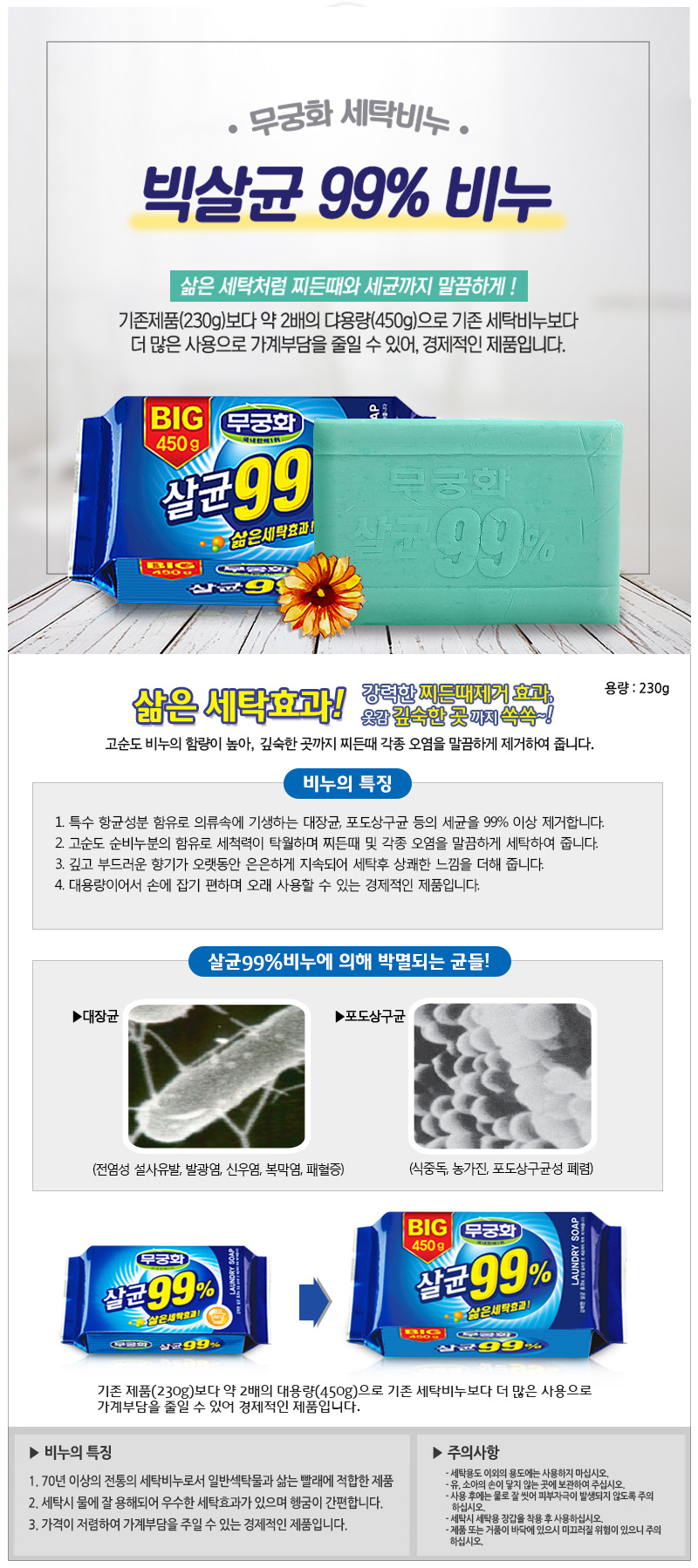 MUKUNGHWA] SOKI Laundry Soap for Underwear _Laundry detergent